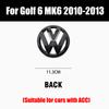 for Volkswagen VW Golf 6 MK6 2010-2013 1/2Pcs Car Front Bonnet Grill Badge Rear Trunk Emblem Logo Cover Not Affect ACC valve cap wszcr54