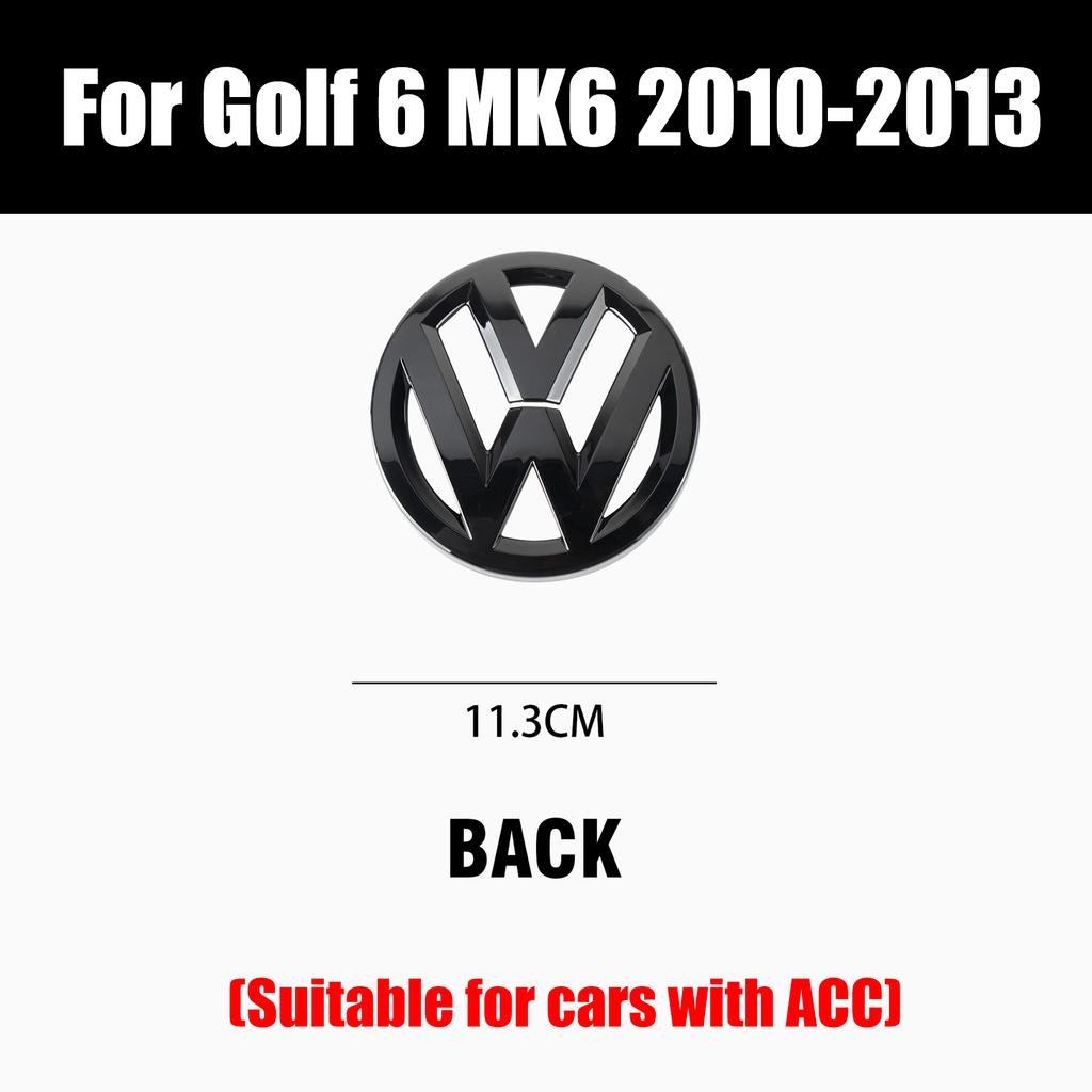 for Volkswagen VW Golf 6 MK6 2010-2013 1/2Pcs Car Front Bonnet Grill Badge Rear Trunk Emblem Logo Cover Not Affect ACC valve cap wszcr54