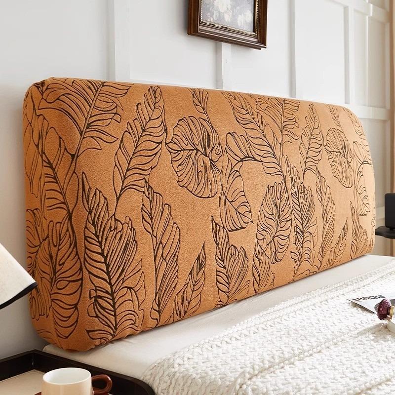 Comfort All-inclusive Bed Backrest Cover Jacquard Bed Headboard Cover Elastic Retro Style Bed Head Slipcover In Bedroom Decor