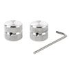 2 Pcs Guitar Tone Volume Knob Metal Metal Electric Guitar Bass Potentiometer Knob