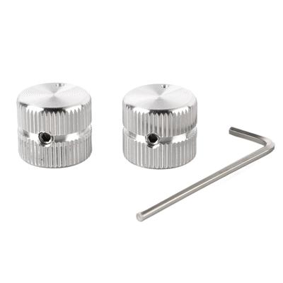 2 Pcs Guitar Tone Volume Knob Metal Metal Electric Guitar Bass Potentiometer Knob