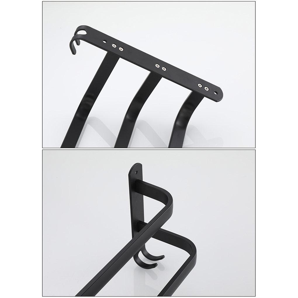 Towel Hanger With Hook Wall 3-Layers Bar Punch-Free Storage Rack Bathroom Toilet Shower Room Holder Accessories