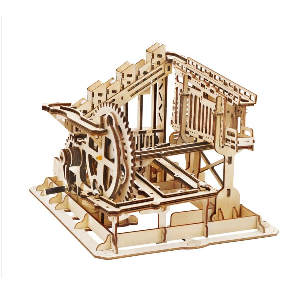 Tsukurun Bewegliche 3D-Holzpuzzle-Untersetzer-Serie mit japanischer Anleitung desu® (Marmor-Trupp)
