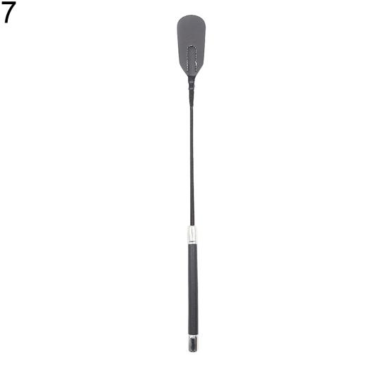 Long Handle Faux Leather Riding Crops BDSM Bondage Spanking Paddle Whips Sex Toy