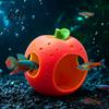 Non-Toxic Fish Tank Hiding Spot Fruit Aquarium Hide Cave Apple Pitaya Hideout 3D Vivid Shaped Decor Printed Decorative for Betta And Shrimp