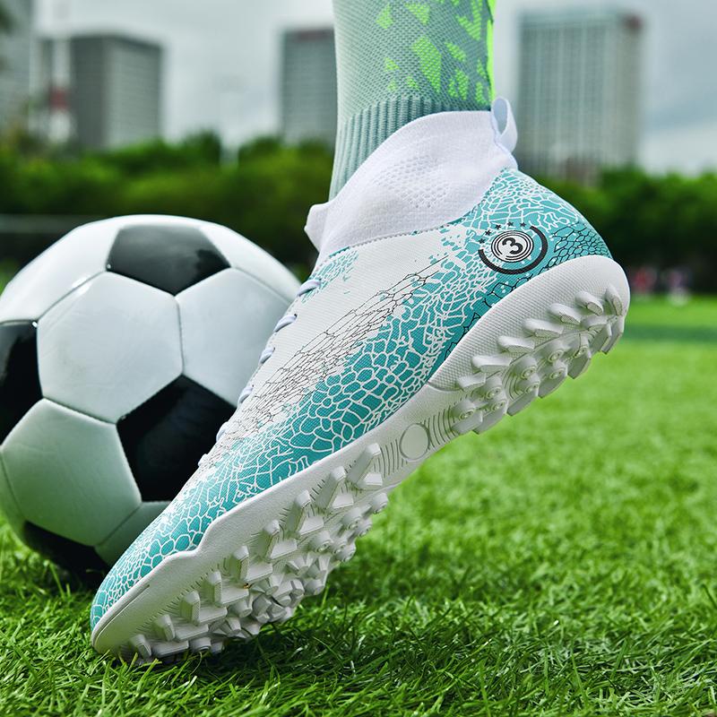 35-47 Herren High-Top-Socken Fußballschuhe TF Broken Nails Jugendsportschuhe Fußballtrainingsschuhe Jungenschuhe