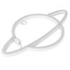 Neon Light Planet Shaped LED Lamp Ornament for Dormitory Bedroom Party Decoration(Blue and Pink