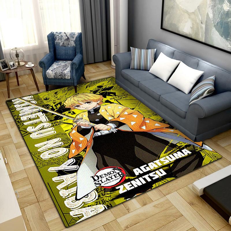 Zenitsu Agatsuma Rug for Home Decoration,Washable Non-slip Large Rug Floot Mat LXRa12