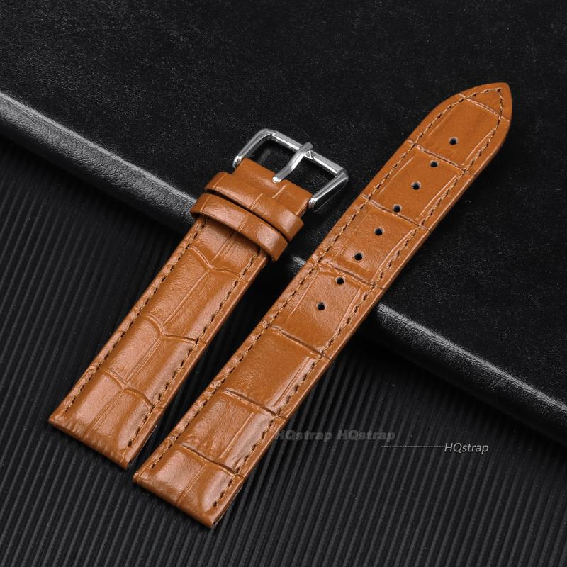 Cinturino per Orologio in Pelle di Vacchetta 10 12 14 16 19 21 18mm 20mm 22mm 24mm Fibbia ad Ardiglione per Orologio Cinturino Morbido per Orologio da Polso Braccialetto con Strumento