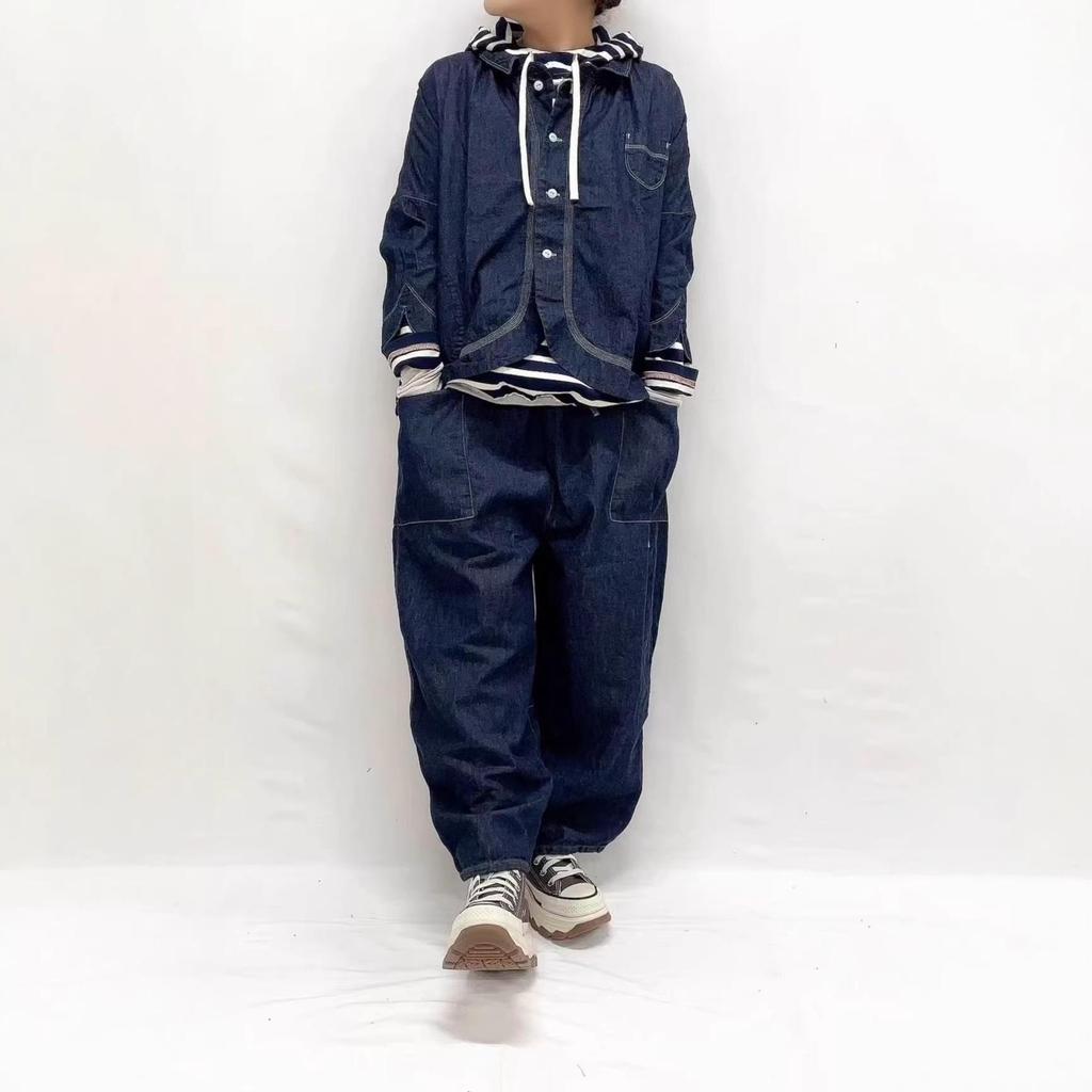 Unisex 45R Short Collar Bolero Denim Jacket