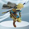 12cm Legend Of Zelda Anime Link Kingdom Of Tears Squatting Position Statue Game Pvc Handheld Models Dolls Ornaments Gifts