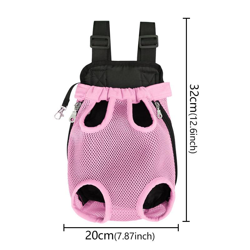 Adjustable Dog Front Carrier Legs Out Dog Breathable Portable Travel Pet Dog Carrier Backpack Mesh Carrier for Dog Cats Outdoor