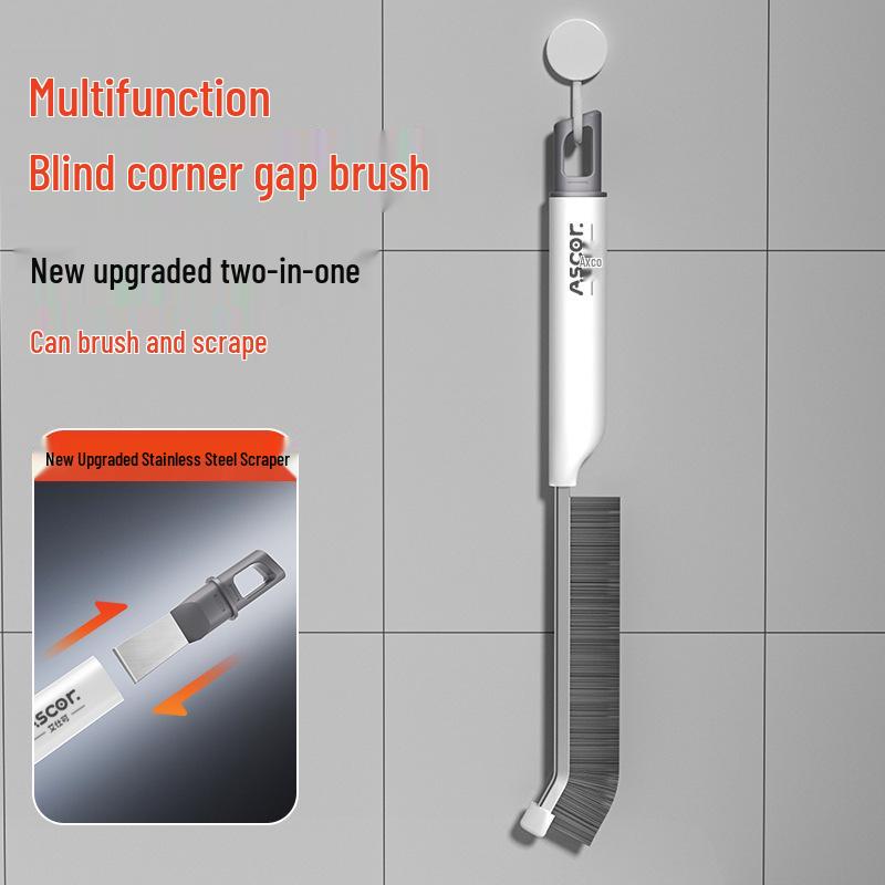 

Многофункциональная жесткая щетка для чистки ванной комнаты, туалета, полов и оконных пазов