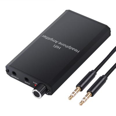 Amplificador de fone de ouvido portátil LiNKFOR HIFI compatível com fones de ouvido recarregável compatível com iPod MP3 MP4 telefone celular computador vem com 18