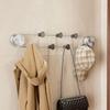 No Punching Suction Cup Row Hook With 7 Hook Stainless Steel Storage Rack  Towel Rack