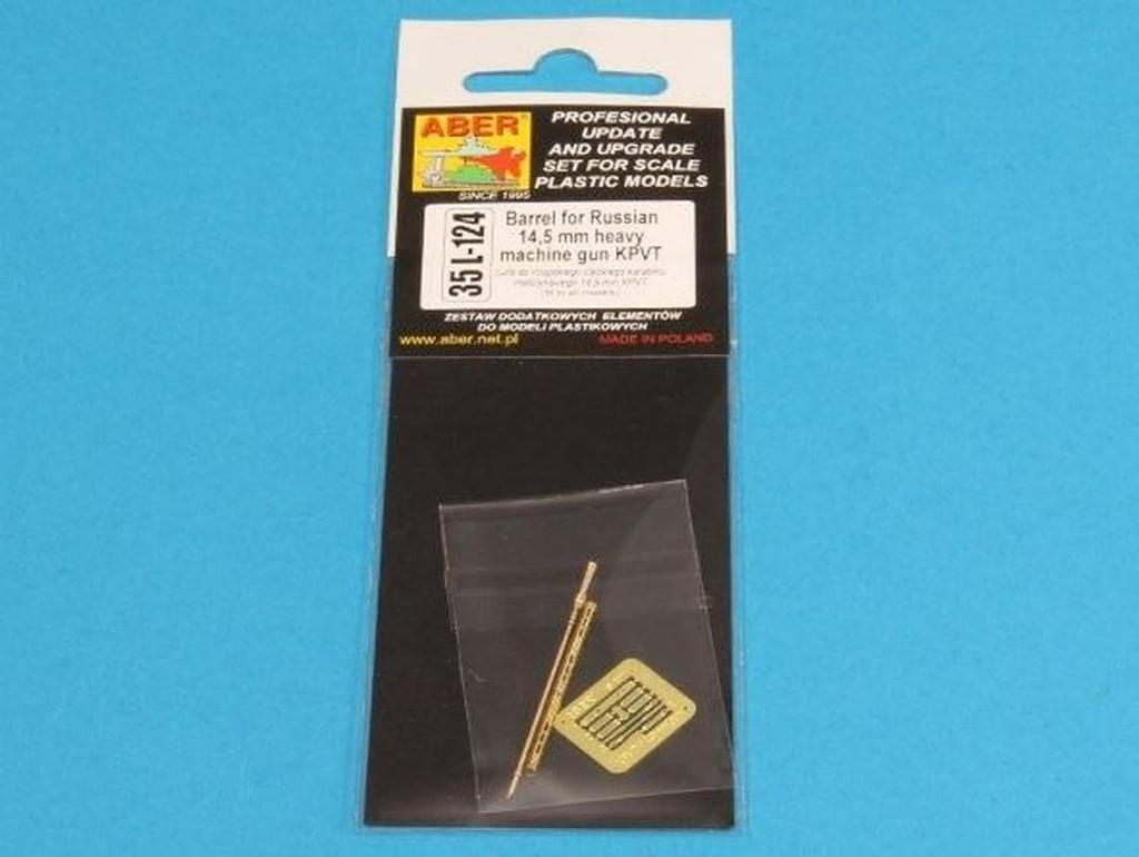 Aber 1/35 scale Russian 14.5mm KPVT Heavy Machine Gun Barrel Plastic Model Kit Parts 35L124 (Tank)
