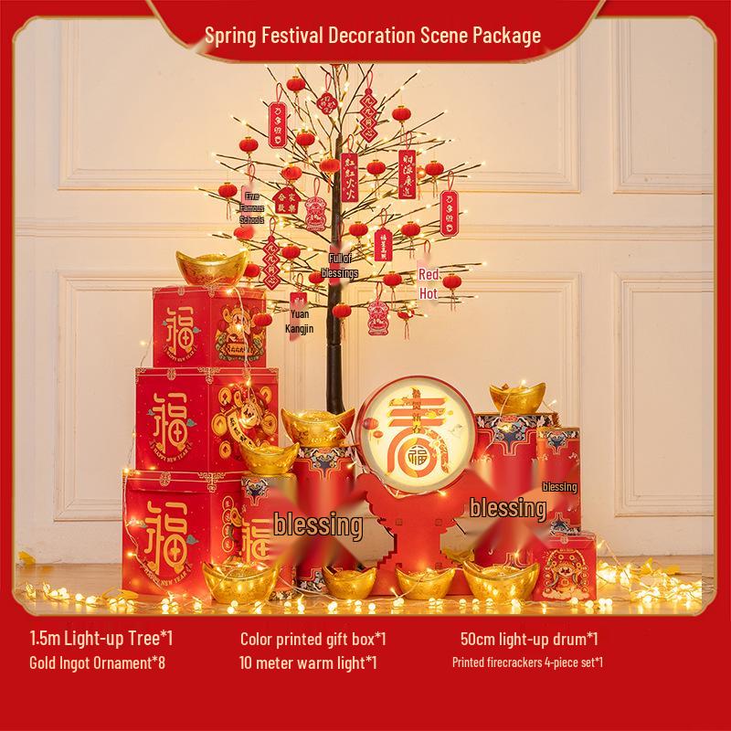 Luminous Christmas Tree Decoration for Mall, Hotel Lobby, or Home