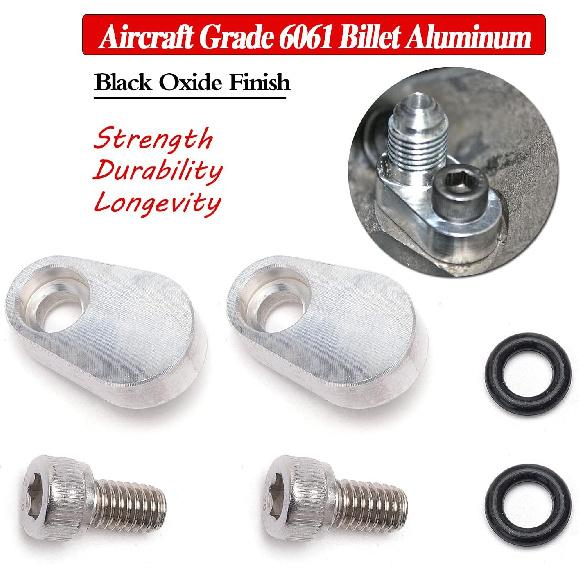 LS Steam Vent Coolant Crossover Ls Throttle Body Bypass Cylinder Head Coolant System Air Blead Plug Plates Billet Compatible With Chevy LSX LS1 LS3