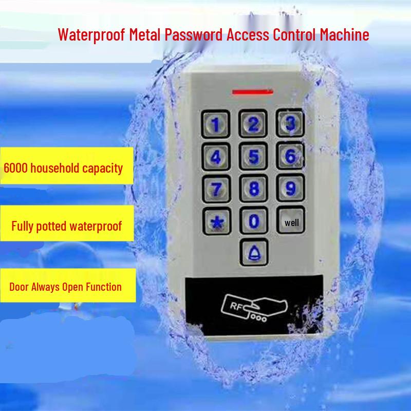Waterproof Access Control System with Password & Card Swipe - Supports 1000 Users