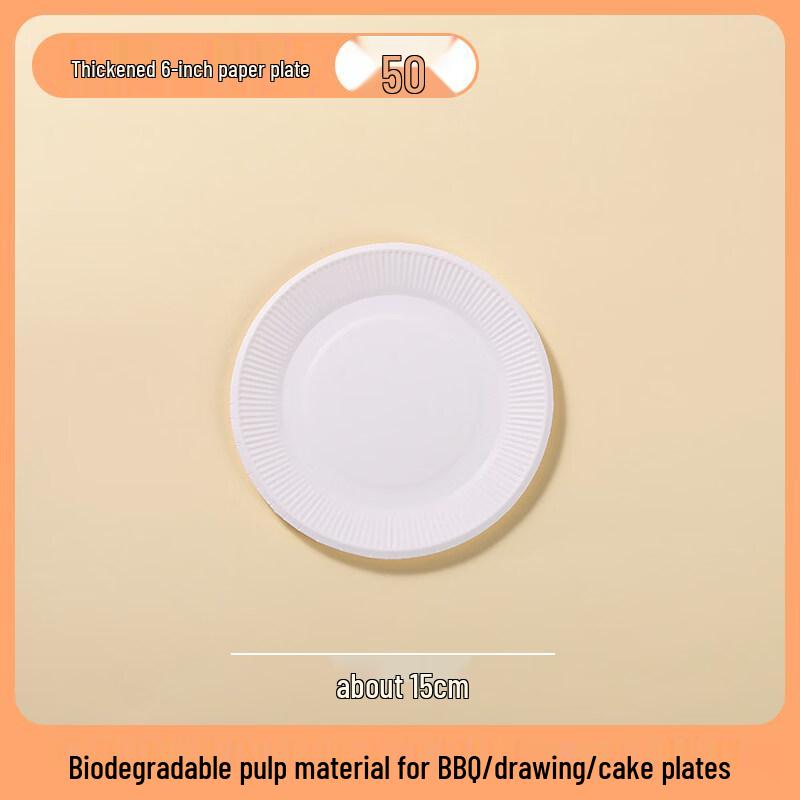 ZISIZ Disposable Food-Grade Paper Plates