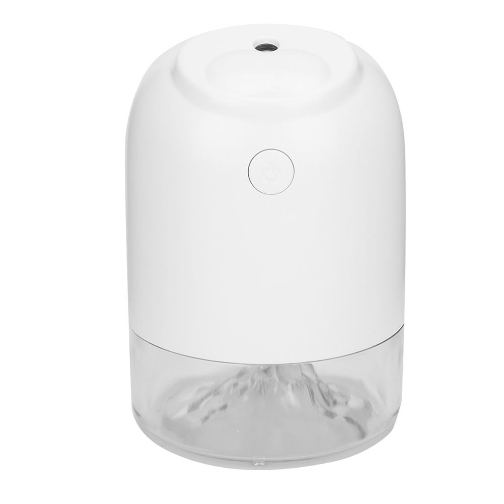USB Mini Desktop Timing Humidifier Car Office Air Purifier Atomizer with LED Lights (White)
