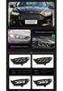 LED Headlight Assembly with Flowing Turn Signals for 13-16 Ford Mondeo, Mustang-Style