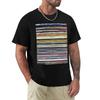 Records Vinyl Stack 80s Music TShirt Basic Casual Short Sleeve Cotton Shirt