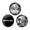 DUJF1 Aluminum 52mm Car Steering Wheel Center Emblem Inner Sticker for Mercedes Benz AMG W205 W212 W213 W220 W221 W202 W204 GLE GLC