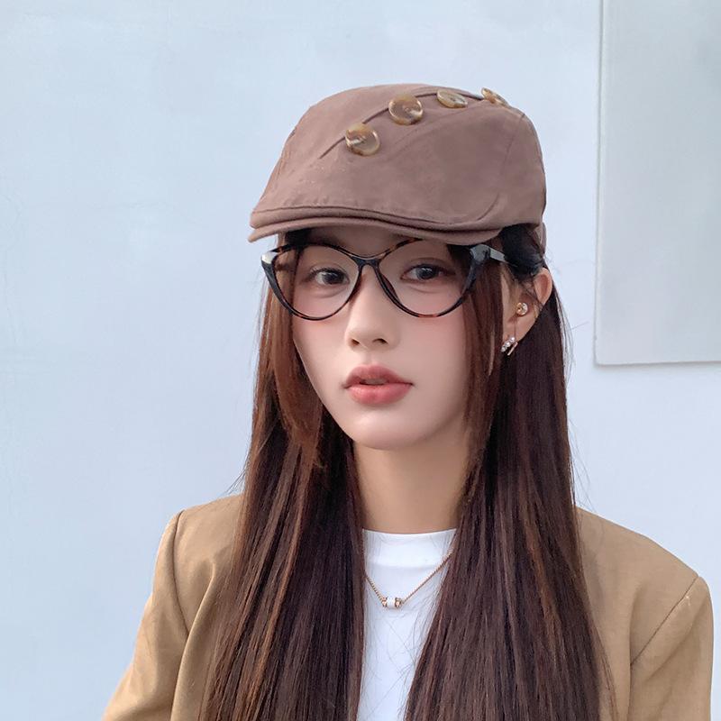 Retro Anti-duck Tongue Beret Children Summer Painter Newsboy Hat Simple Versatile Face Small Forward Hat