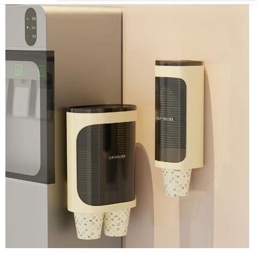 Self-designed Simple Automatic Cup Dispenser Water Dispenser Paper Cup Holder Disposable Paper Cup Holder Storage Rack