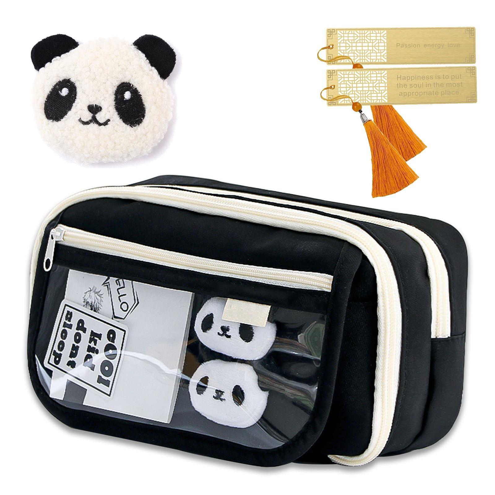 

Пенал большой емкости, пенал для хранения с 3 отделениями, пенал большой емкости, пенал-органайзер для мальчика и ребенка One Size чёрный