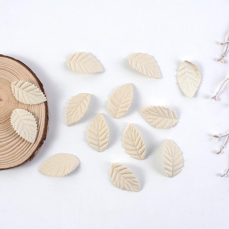 30Pcs 4CM Tree Leaf Artificial Flower Leaves For Home Wedding Decoration 2025 Fall Wreath Garland Bookmark Decor DIY Accessories