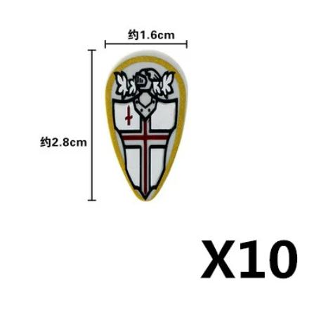 MOC Medieval Military Figures Weapons Building Blocks Knight Soldiers Shield Vest Armor Sword Ax Spear Bricks Toys Children
