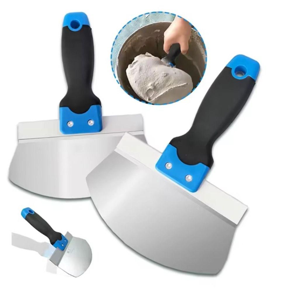 Stainless Steel Paint Scraper 6.5/7 Inch Multi-Purpose Scraper Putty Knife  Wallpaper Removal