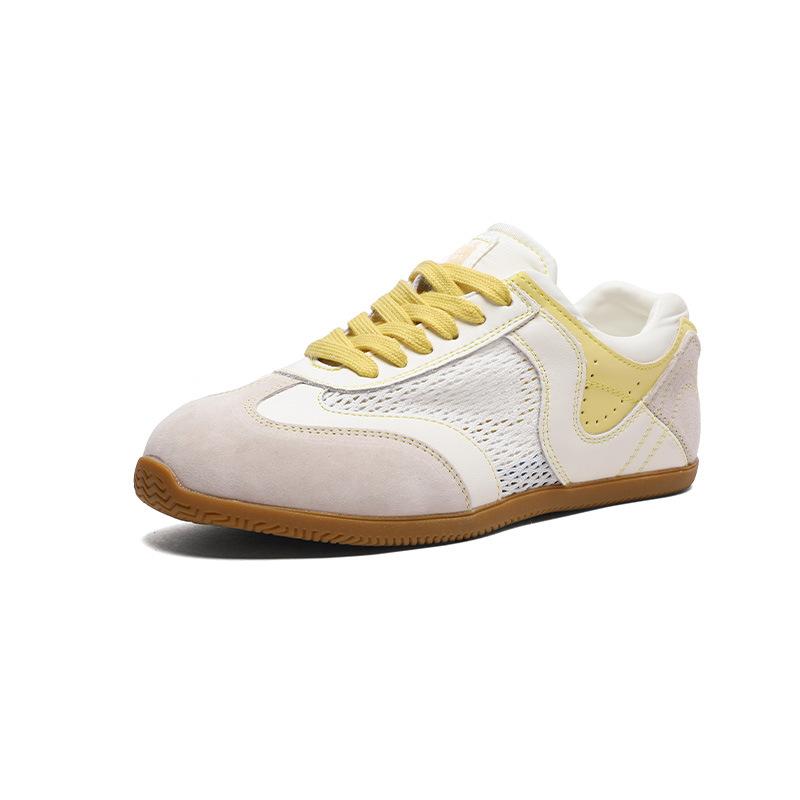 

Mesh women s summer thin lightweight breathable little white shoes leather comfortable shallow mesh shoes 35 бежевый