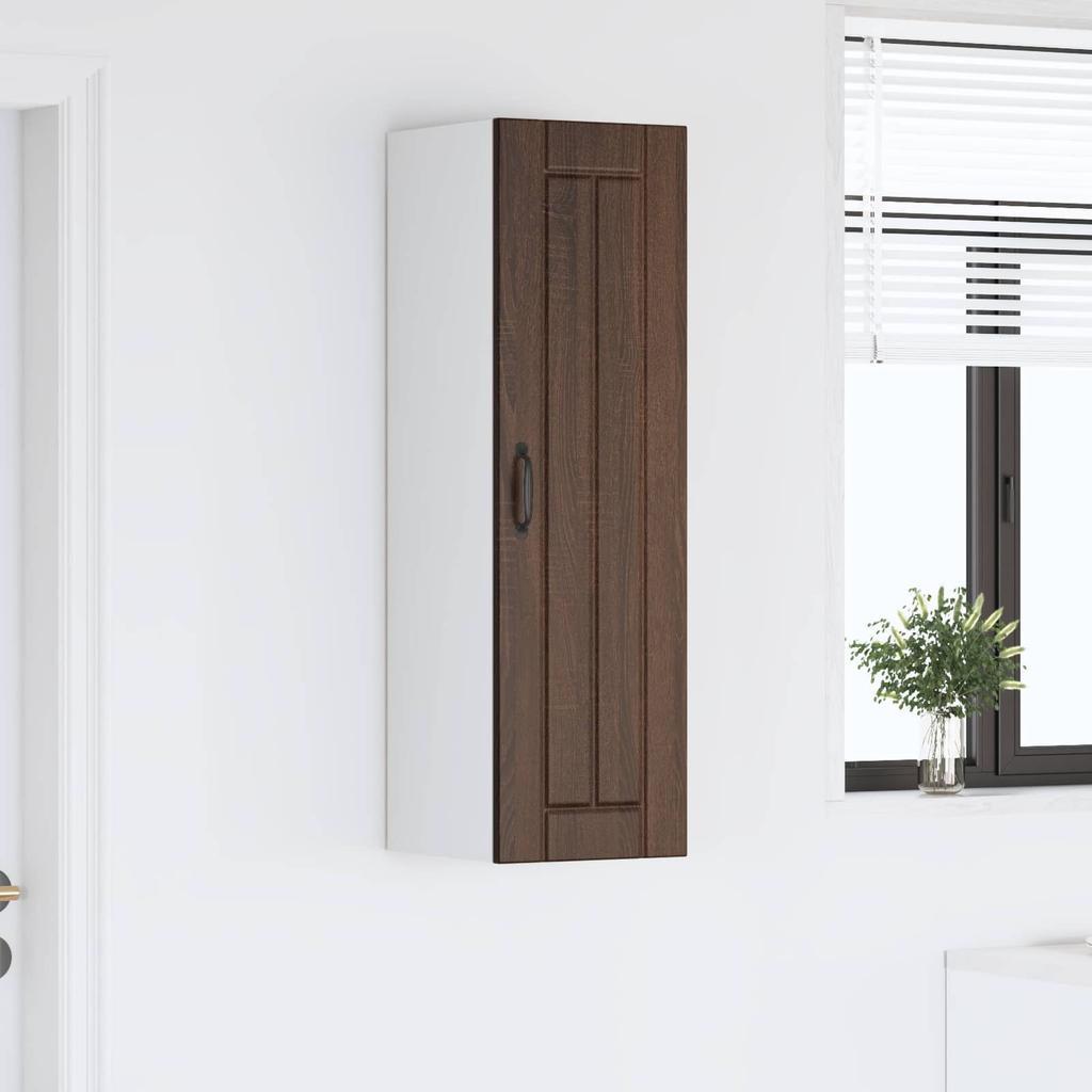 Wall Mounted Cabinet LUCCA Brown Oak 30 X 31 X 100 Cm Particleboard