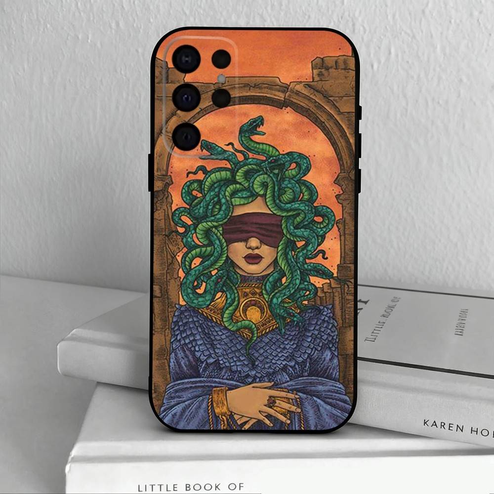 

Medusa Greek Mythology Look At Me Phone Case For Samsung S25,S24,S21,S22,S23,S30,Ultra,S20,Plus,Others Soft Black Case Samsung S20ULTRA5G