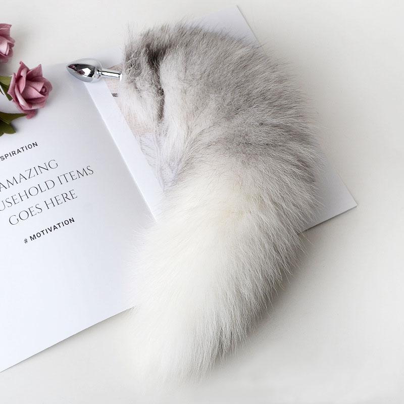 Plug anal separabil coada de vulpe reală cosplay plug anal coada sexuală produse pentru adulți jucării sexuale anale pentru femei cupluri bărbați sexy