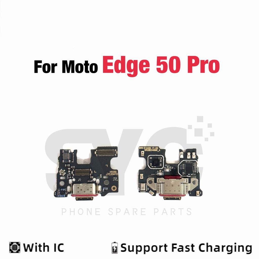 New USB Charging Board Port Dock Flex Cable Connector Microphone For Moto Edge 20 Lite S 30 40 50 Neo Fusion Ultra Pro Plus 2021
