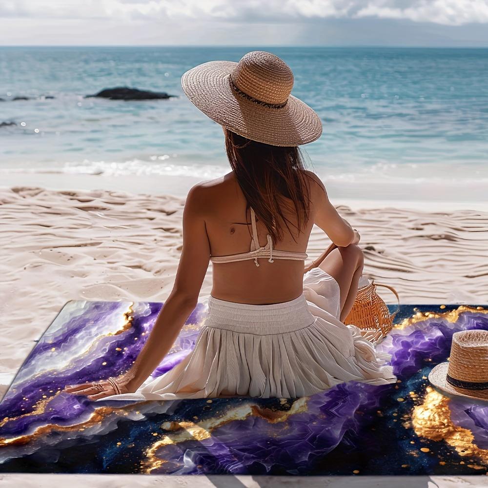Beach Towel Bath Towel Abstract Ocean Art Natural Luxury Microfiber Ultra Soft Quick Dry Highly Absorbent For Travel Swim Pool