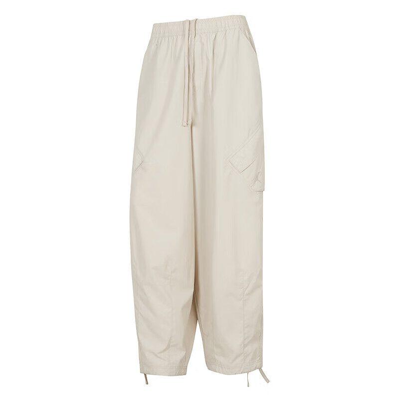 Nike Casual Pants Women's Ecru Moderate Straight Fit Pants HM6145-104