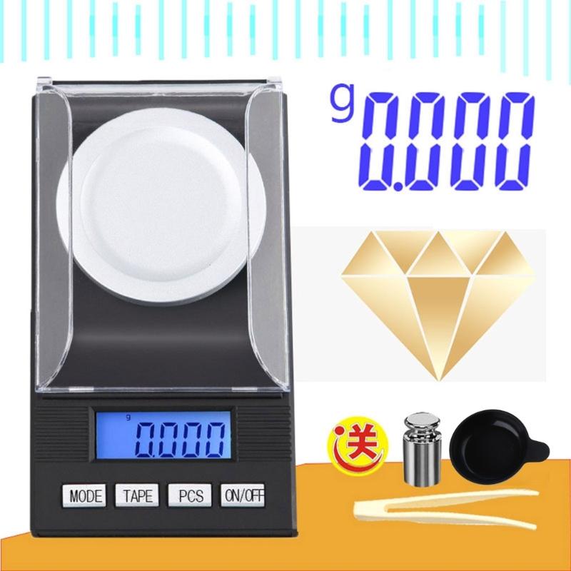 Digital Scale Kitchen Scale with LCD Display Tare Function Stainless Steel Platform Jewelry Scale Precise for Gold Food