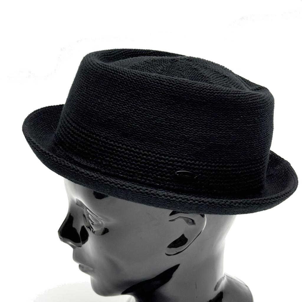 Ruben BLACK CLECTION Knitted Thermo Pork All One Size Fits Black Custom-Made Cotton-Polyester Hat, Pie, Season, All,