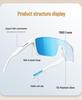 TR90 One-piece Polarized Sunglasses: Fashionable, Anti-UV Protection for Men and Women, Ideal for Outdoor Running and Cycling