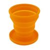 Portable Silicone Retractable Folding Cup with Lid Outdoor Telescopic Collapsible Drinking Cup Travel Camping Water Cup