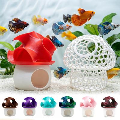 Viskom Landschapsdecoratie, Betta Schuilhuis Aquarium Decoratie, Hol Materiaal PLA Veilig Vis Habitat Accessoire
