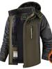 Men's Plus Size Winter Down Jacket and Pants: Fleece-Lined, Thick, Windproof, Waterproof Mountaineering Suit.