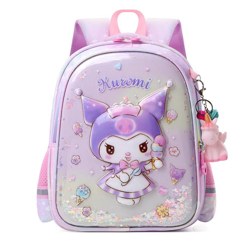 Adorable Cartoon Kuromi Kids Backpack For Girls And Boys Ages 3-6 With Nylon Shell