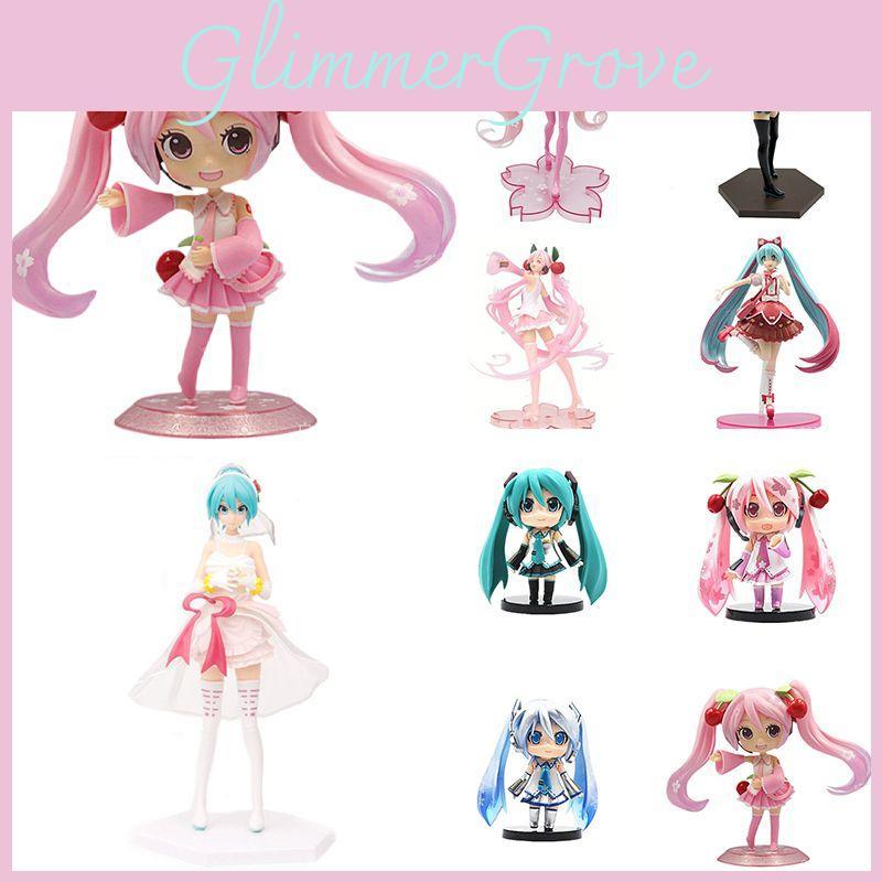 Hatsune Miku Cartoon Virtual Singer Manga Statue Figurines Stunning Collectible Model Toy