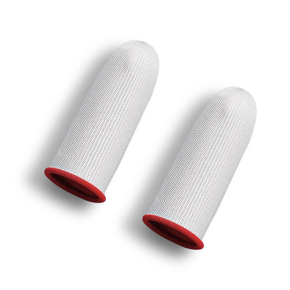 1 Paar rutschfeste wiederverwendbare Handy-Gaming-Fingerspitzenhandschuhe Handy-Spiel Schweißabweisend Kratzfest Ärmel Gaming-Zubehör
